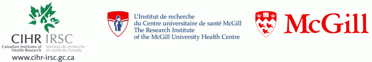 Logos, CIHR, MUHC and McGill