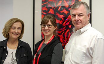 Rosa Sourial, clinical nurse specialist in the MUHC Stroke Program; Heather Perkins, nurse clinician in the Stroke Prevention Clinic; Dr. Robert Côté, neurologist and medical director of the MUHC Stroke Program.