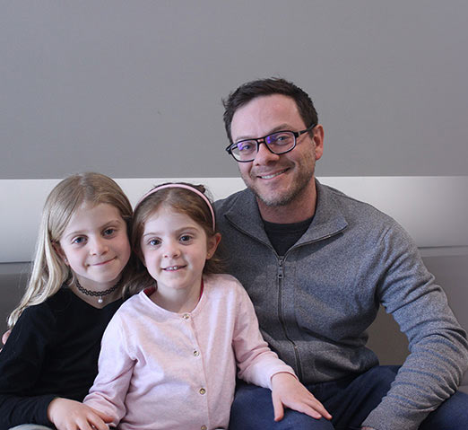 Christian Zereik and his daughters, Lexie and Annie, all have hemophilia B. The disease is caused by the failure to produce certain proteins required for blood clotting: factor VIII for hemophilia A and factor IX for hemophilia B.