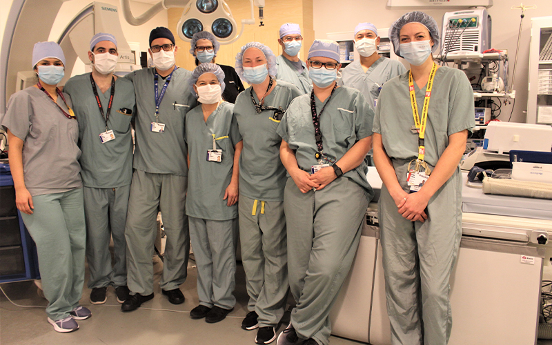 The team of Cardiac Electrophysiology Laboratory at the Glen site