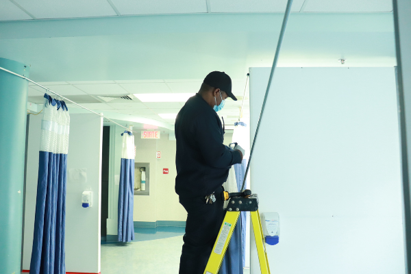 Facilities management team at Lachine Hospital