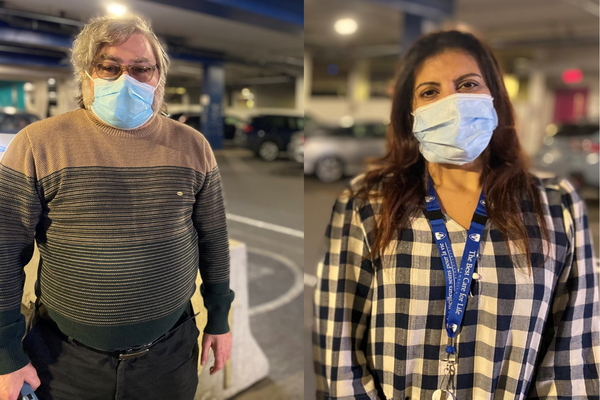 Caroline Nessim and Morris Zidle of the MUHC parking team 