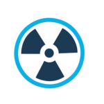 Icon of nuclear symbol for Nuclear Medicine