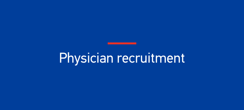 Recruitment of physicians