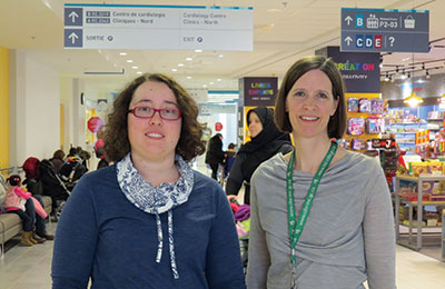 From left to right: Julie Boucquemont and Dr. Bethany Foster