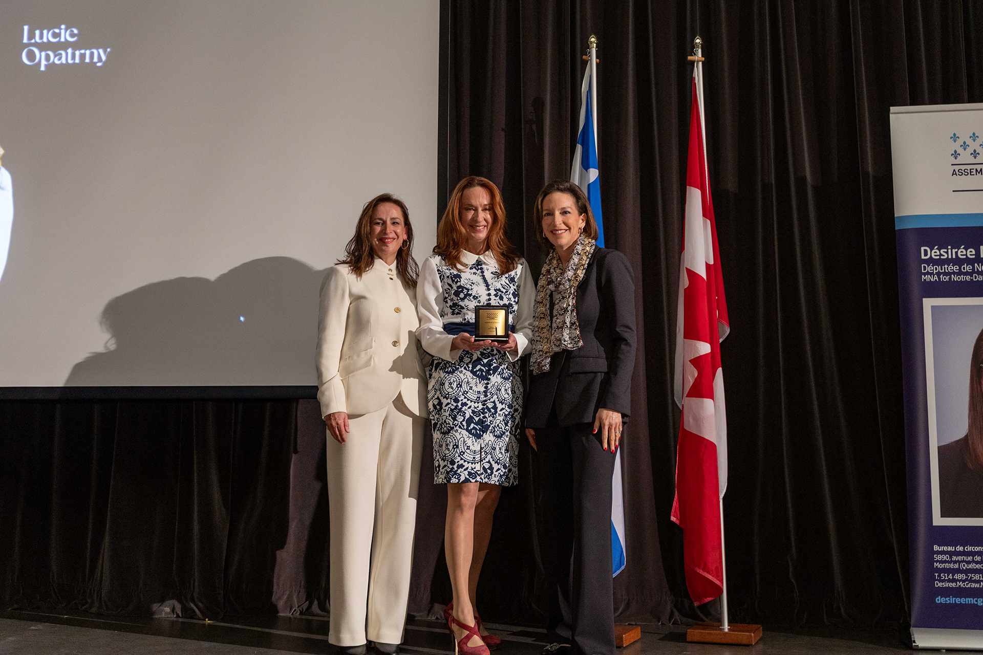 Dre Lucie Opatrny reçoit la Médaille de l’Assemblée nationale du Québec
