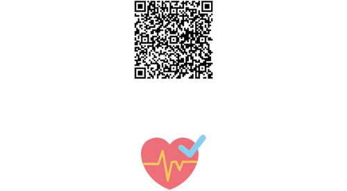 Qr code and heart