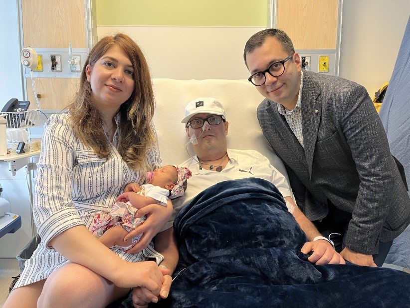 MUHC bridges cancer and birth centres to unite family through father's treatment 
