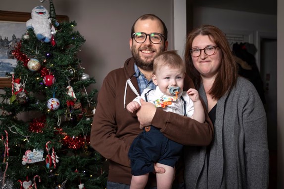 A first Christmas at home after a year in hospital 