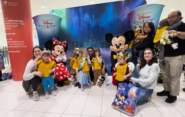 Disney characters visit the MUHC