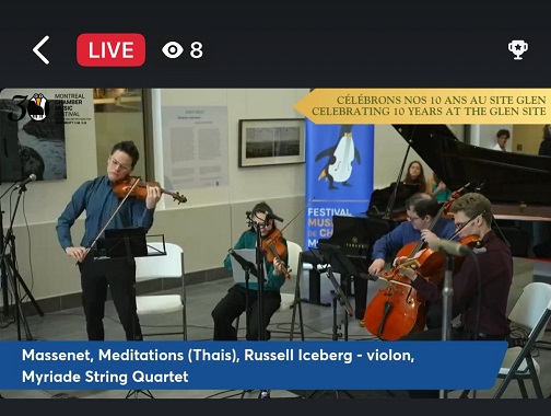 A heartwarming visit from the Montreal Chamber Orchestra to the MUHC