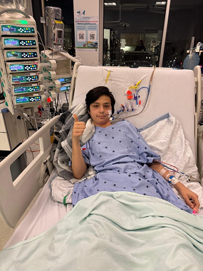After spending his life on dialysis, a teenager finally receives a kidney