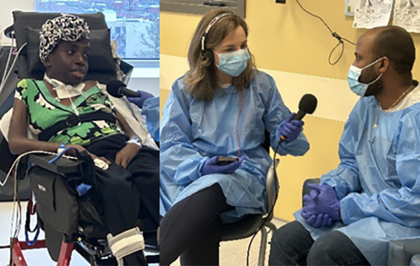 A Neuro care team helps a patient say goodbye to her mother