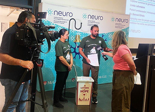 Toddler living with rare disease raises money for Research at The Neuro
