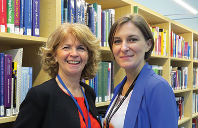 >From left to right: Diane Laforte and Marie-Ève Alary