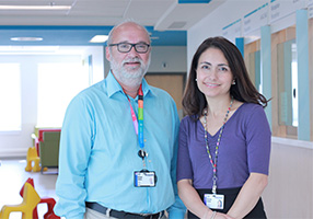 Dr. Michael Shevell, co-director of Canadian Cerebral Palsy Registry and chair of the Department of Pediatrics at the MCH-MUHC and Dr. Maryam Oskoui, paediatric neurologist at the Montreal Children’s Hospital (MCH) of the MUHC and co-director of the Canadian Cerebral Palsy Registry