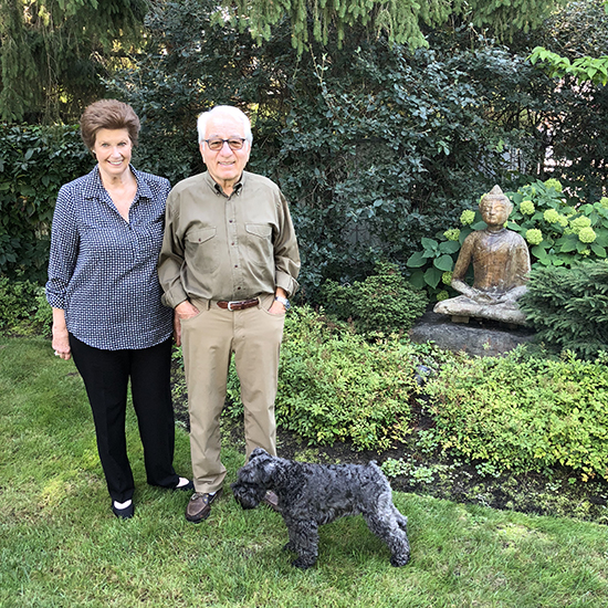 André and Patricia Simard with Chester