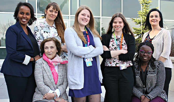 Lula Ahmed-Shire, Rachel Nadeau (TOP), Rosa Sourial (bottom), Ariane Béllanger, Paule Jubinville, Kerline Fontaine (bottom), Madeleine Lemay (top)
