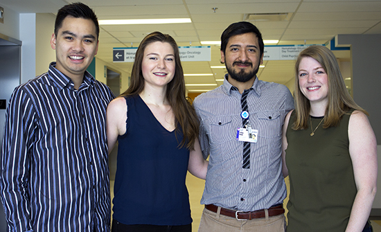 Left to right: Yvan Duong, Laurence Cobo, Felipe Mena, Ariane Belanger