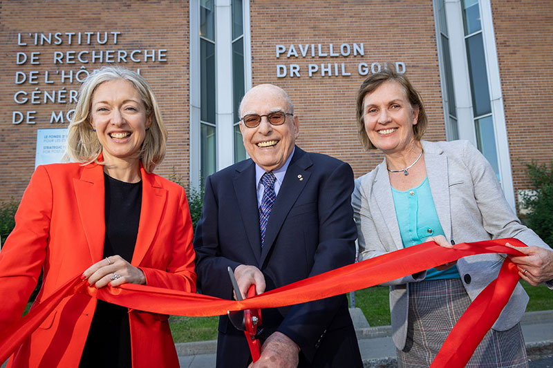 Research Institute of the MUHC Building named in honour of Dr. Phil Gold