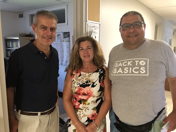 Dr. Simon Tinawi of the TBI Research Unit and Serafina Tortorici of the Physical Medicine and Rehabilitation Service, Mohamad Abou Alkhir