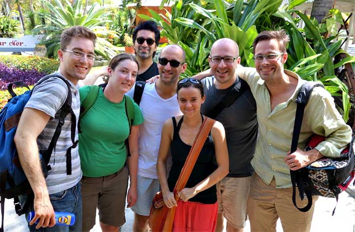 Part of the team that worked in Haiti in 2014: from left to right, Dr. Niall Filewod, Dr. Jennifer Rodrigues, Dr. Robert Battat, Dr. Thomas Maniatis and Dr. Patrick Willemot along with two visiting healthcare professionals from the USA.