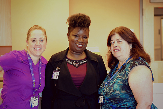 Jennifer Marandola, Ruth-Lynn Fortuné and Luisa Ciofani