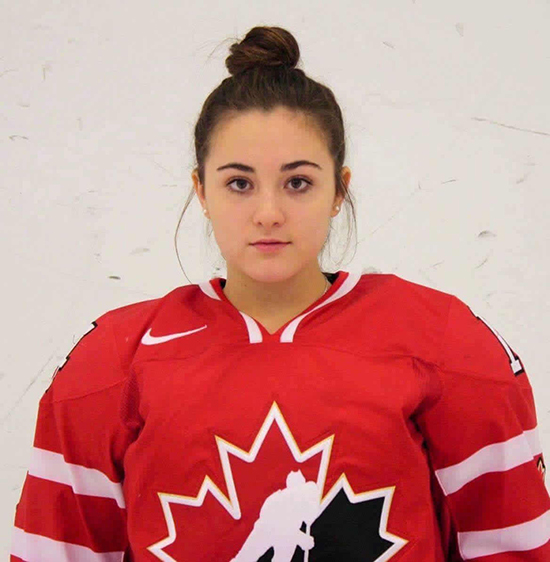 Raphaëlle’s official Team Canada photo