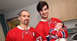 Montreal Canadiens bring their smiles to the Montreal Children’s Hospital