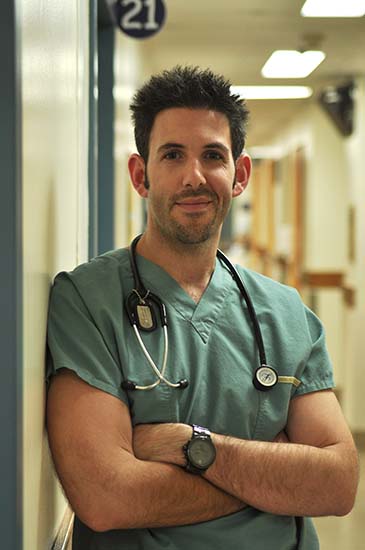 Dr. Brett Burstein, lead author of the study, is a pediatric emergency room physician at the Montreal Children's Hospital of the MUHC. Credit: MUHC Foundation