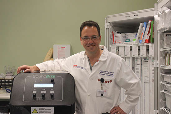 Dr. Stéphane Rinfret, chief of Interventional Cardiology at the MUHC and a physician specialized in complex angioplasties