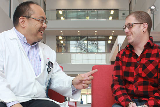 Dr. Donald Vinh, a researcher at the RI-MUHC and Steven Francis