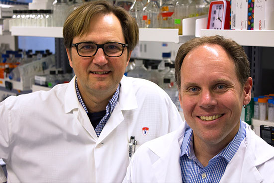 Dr. Marcel Behr - of the Research Institute and Director of the McGill International Tuberculosis Centre and Dr. Don Sheppard, Director in the Division of Infectious Diseases at the MUHC and at McGill University, and professor in the Department of Microbiology and Immunology at McGill’s Faculty of Medicine