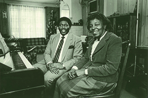 Oliver Jones and the sister of Oscar Peterson, Daisy