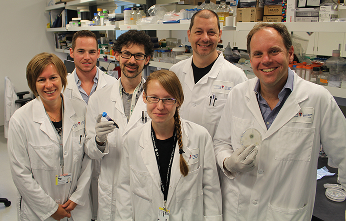 Left to right: Mélanie Lehoux, Shane Baistrocchi, Brendan Snarr, Hanna Ostapska, Fabrice Gravelat, and Don Sheppard