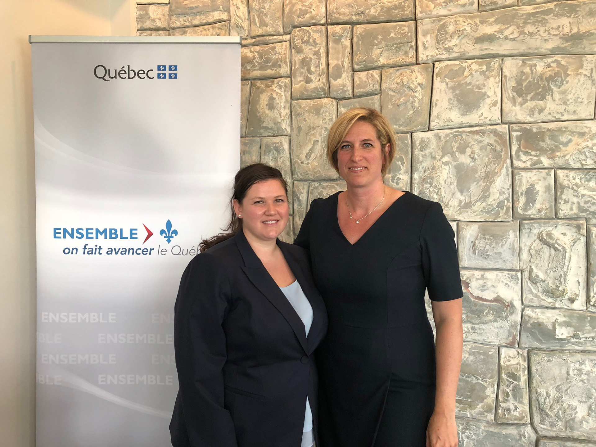 Dr. Krista Goulding, orthopedic surgical oncologist at the MUHC, and Dr. Sophie Mottard, responsible for the Quebec Sarcoma network and orthopedic surgeon at Maisonneuve-Rosemont Hospital.
