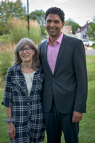 Kathleen VanderNoot with Dr. Manuel Perrier, director of Ophthalmology