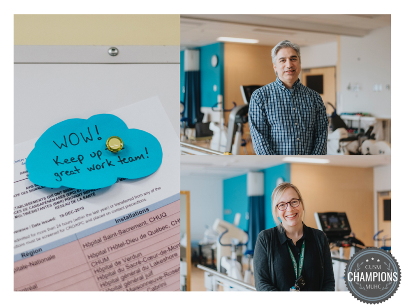 Top: Kashif Baig, manager of Occupational Therapy, Adult Sites Bottom: Kendra Berry, occupational therapist