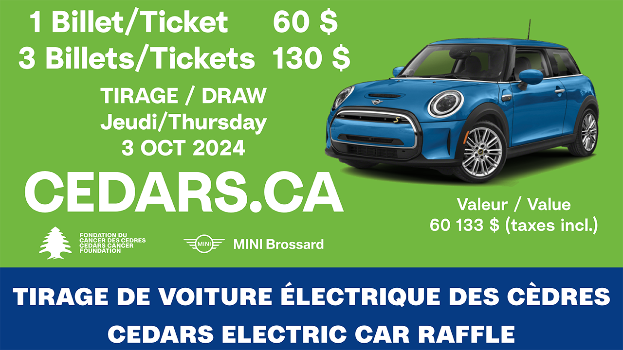 2024 Cedars Electric Car Raffle