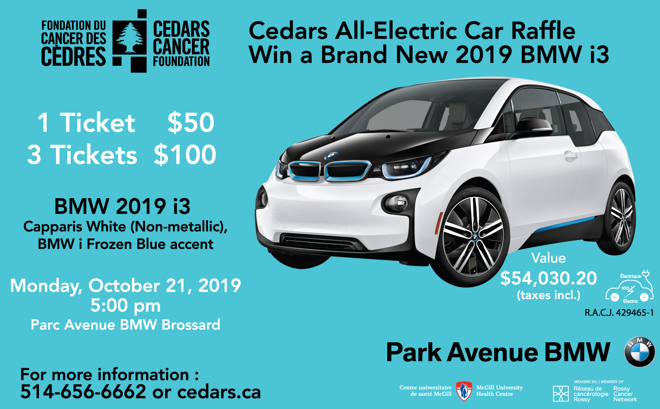 Cedars All-Electric Car Raffle 2019